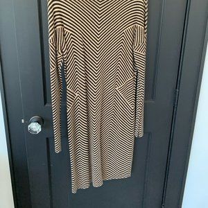 Long Sleeve Geometric Dress